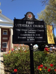 First Lutheran historic sign