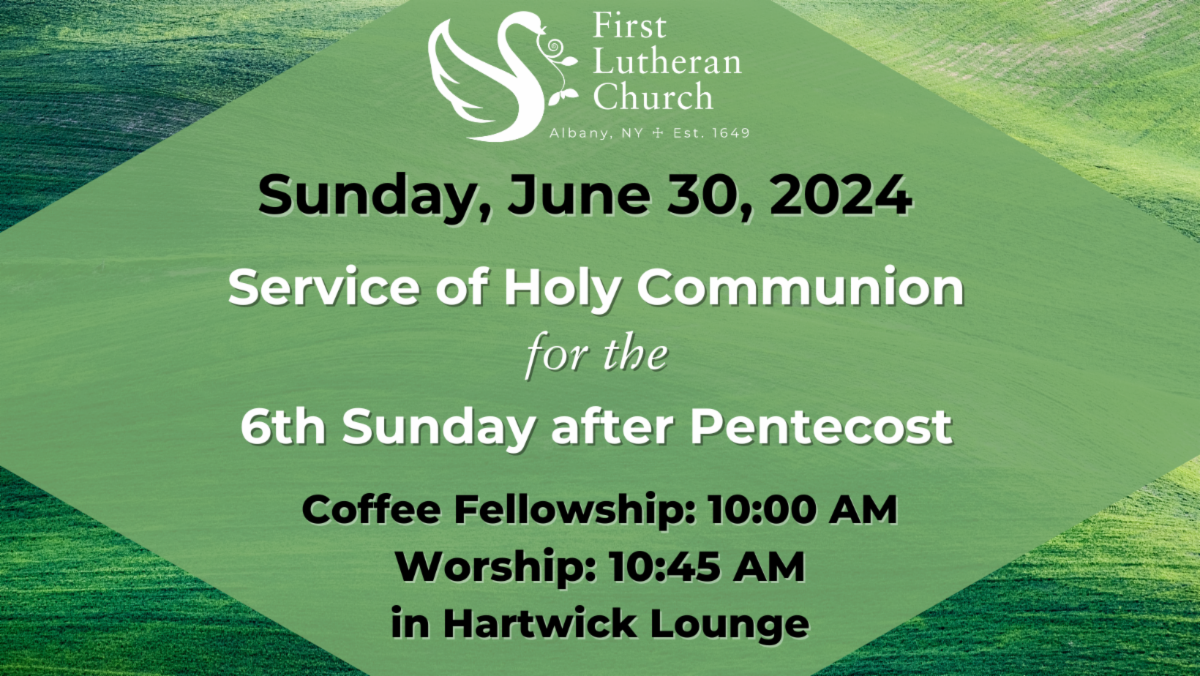 June 30 – Worship is at 10:45 AM in the lounge and online.