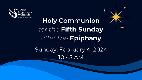 February 4 – Worship is at 10:45 AM in the sanctuary and online.